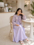 Miniyez Misty Lavender Gown with Floral Shrug - Junior Girls Fashion