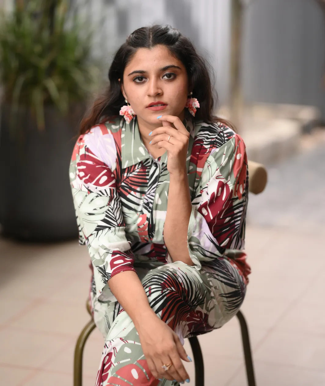 Yezwe modest wear jumpsuit in floral print, perfect for casual outings and stylish comfort.