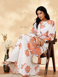 Yezwe Modest Co-ord Set in Floral Print with Long Sleeves and Elegant Design