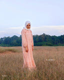 Yezwe Check Crush Oversize Maxi Dress - Modest Wear - YEZWE