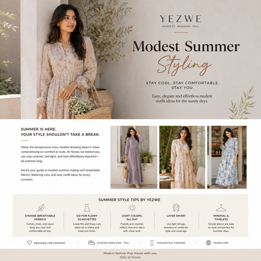 Modest Summer Styling: How to Stay Cool Without Compromising Your Style