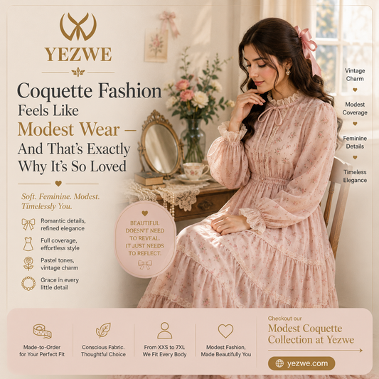 Coquette fashion feels like modest wear blog banner