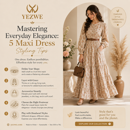 Mastering everyday elegance 5 maxi dress styling tips blog banner