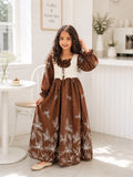 Yezwe Khadi Embroidered Junior Girls Miniature Maxi Dress