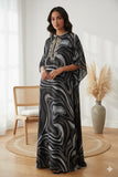 YEZWE Lux Handwork Embellished Kaftan Maxi Dress - BSY Modest Wear | Pre-Booking