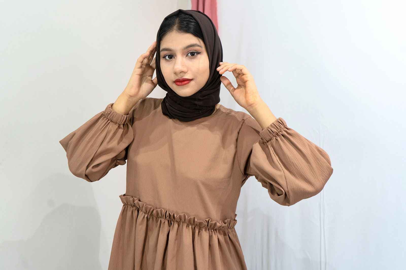 Brown Co-ord Set Modest Wear featuring a stylish top and comfortable pants suitable for any occasion