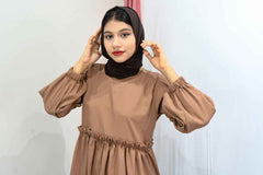 Brown Co-ord Set Modest Wear featuring a stylish top and comfortable pants suitable for any occasion