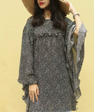 Yezwe Small Leopard Dot Print Kaftan Top - Modest Wear