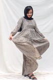 Yezwe Leopard Dot Print Maxi Dress - Modest Wear - YEZWE