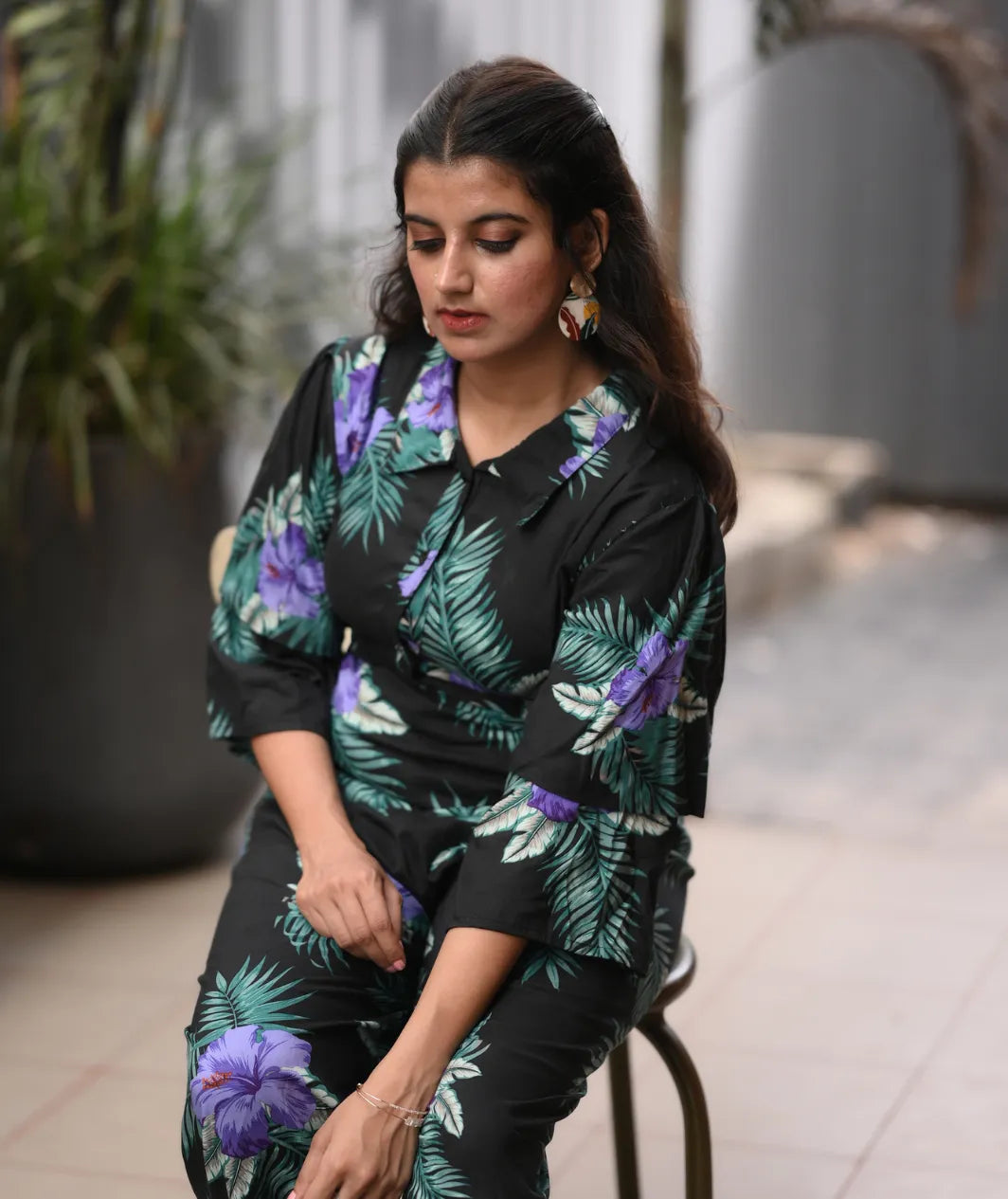 Yezwe modest wear jumpsuit featuring floral design and comfortable fit for everyday style