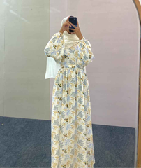 Yezwe Sale Maxi Dress featuring floral print, ideal for modest western wear with a comfortable fit