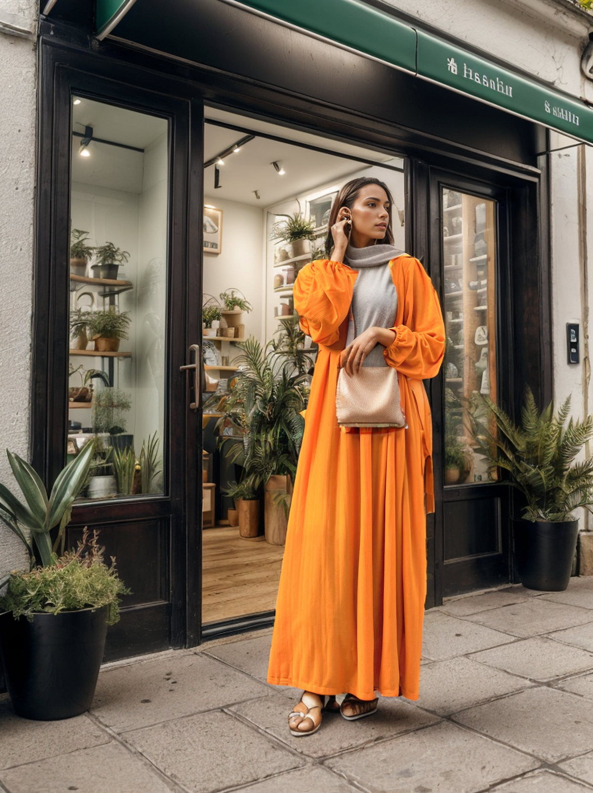 Stylish Mustard Yellow Maxi Dress with flowy design, perfect for casual outings and summer events