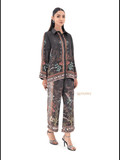 YEZWE Botanic Bloom Modest Co-Ord Set in Superior Crepe | Pre-Booking - YEZWE