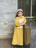 YEZWE Miniature Junior Girls Maxi Dress with Hakoba Shrug – Modest Style