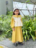 YEZWE Miniature Junior Girls Maxi Dress with Hakoba Shrug – Modest Style