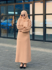 Yezwe Elysian Modesty – Camel Brown Knitted Top & Skirt Co-ord Set for Timeless Elegance XXS - 30 #MWS Options 2 mws_apo_generated