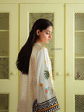 YEZWE Yellow & Teal Cotton Satin Modest Co-Ord Set | Pre-Booking