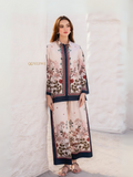 YEZWE Floral Printed Superior Crepe Modest Co-Ord Set | Pre-Booking