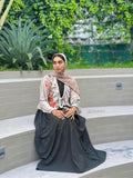 YEZWE Customizable Gown in Black with Ruffled Top and Elegant Design for Stylish Occasions
