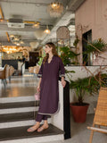 YEZWE Modest Mulberry Muse Slub Co-Ord Set | Pre Booking