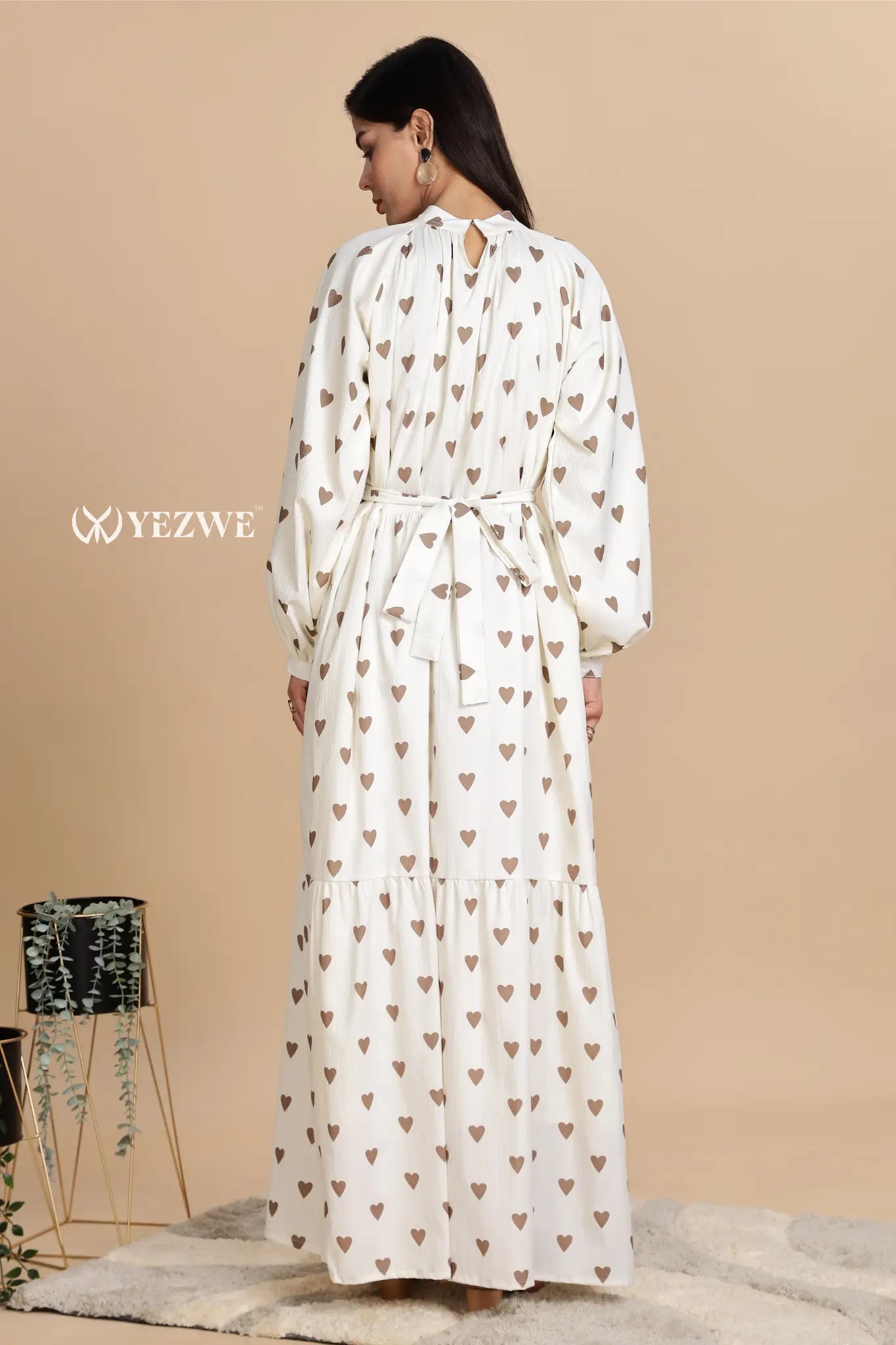 yezwe heartflow maxi dress