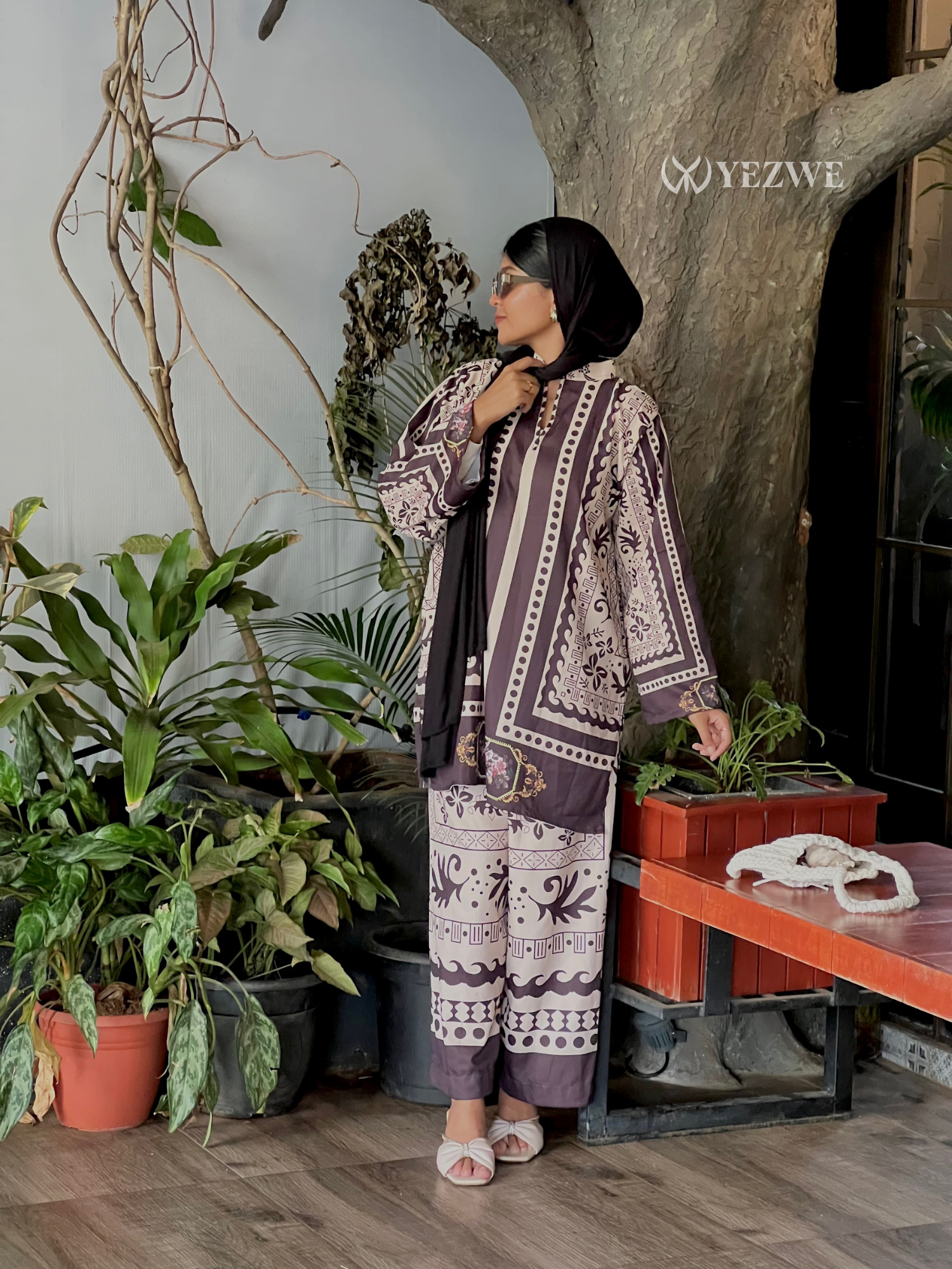YEZWE Modest Ethnic Grace BSY Co-Ord Set