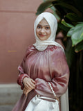Elegant Yezwe modest wear maxi dress in soft hues, perfect for stylish and modest occasions