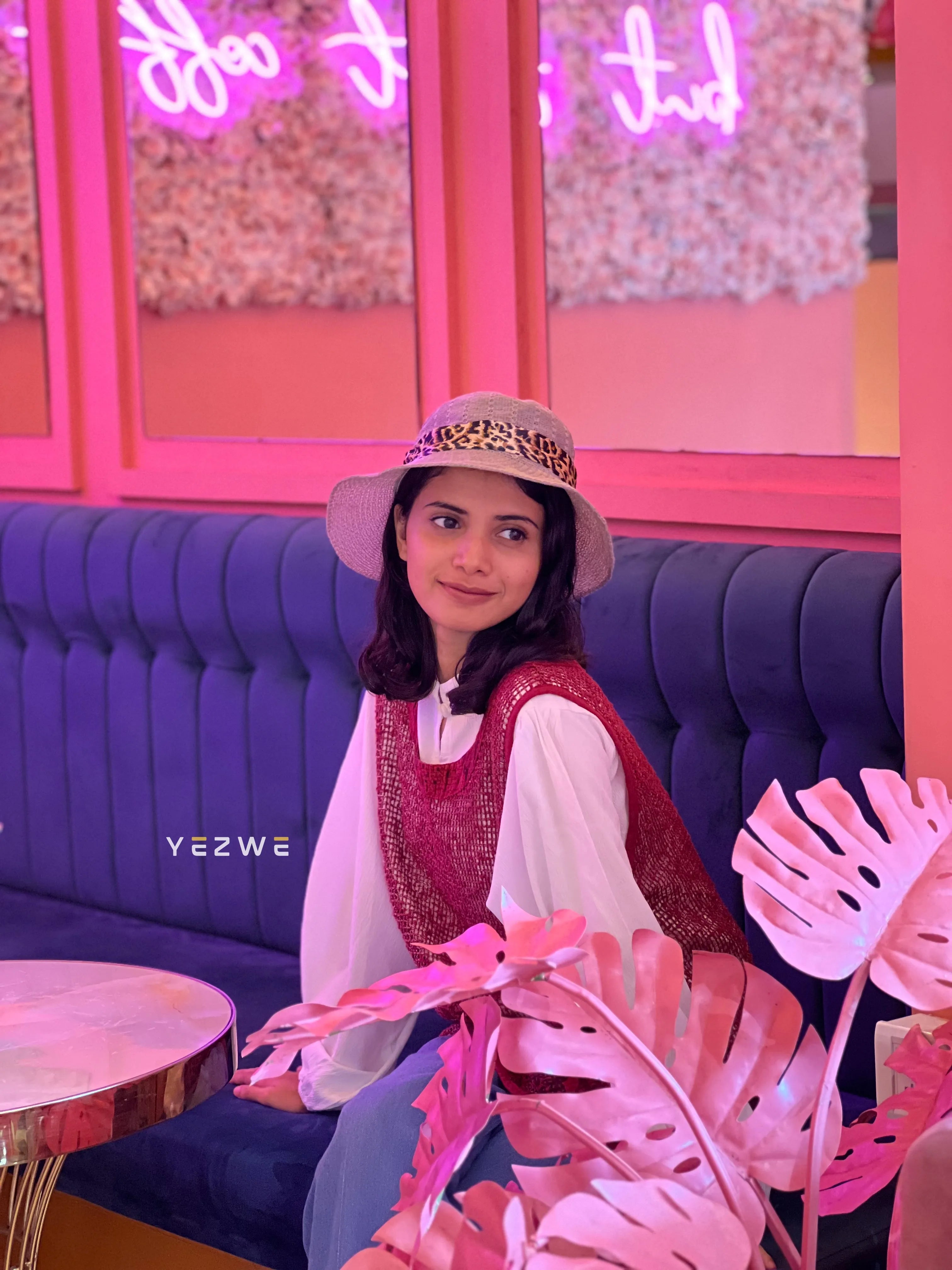 Yezwe modest women's shrug in burgundy style, perfect for layering over outfits and enhancing fashion